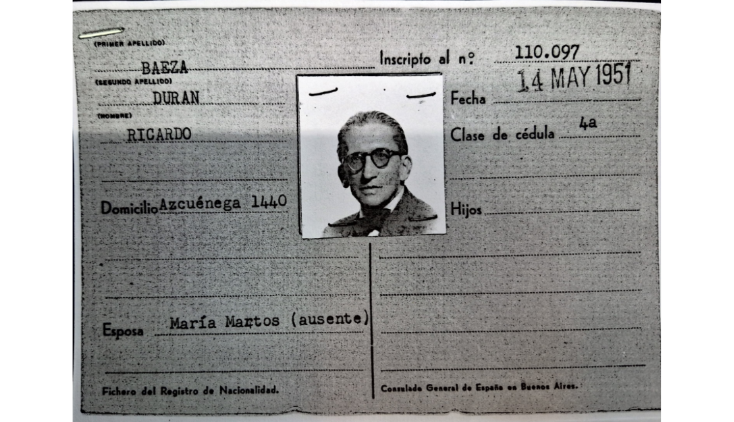 Frontal de Ricardo Baeza Durán