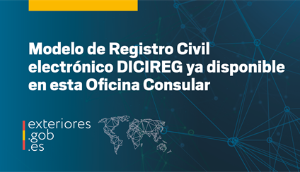 Registro Civil electrónico DICIREG