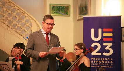 El acto de traspaso de la presidencia rotatoria del Consejo de la UE