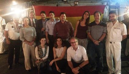 Escala del buque de la Armada Española "Infanta Cristina" en Port Gentil 