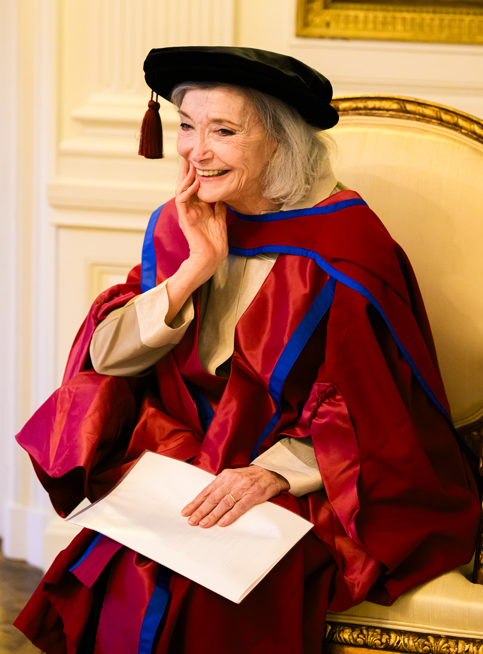 The Royal Central School of Speech and Drama.Nuria Espert receiving A Degree of Doctor of literature (Honoris Causa) conferred by Central.The Amabassador of Spain’s residence. HE José Pascual Marco