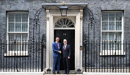 Pedro Sánchez in London