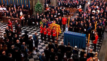 The King and Queen of Spain attend the State Funeral of Her Majesty Queen Elizabeth II