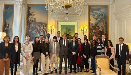 Students from the University of Westminster visit the Embassy