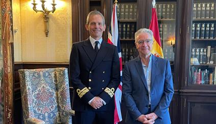 A meeting with the Spanish Rear Admiral stationed at NATO´s Maritime Command in the United Kingdom