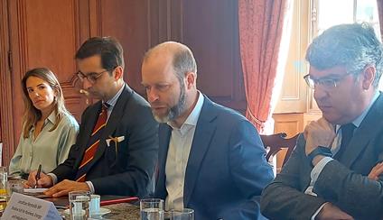 The Shadow Secretary of State for Business and Industrial Strategy, Jonathan Reynolds, meets with Spanish businesses
