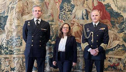 Meeting with the head of the Spanish contingent at MARCOM