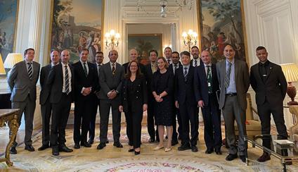 The Embassy welcomed students from the Royal College of Defence
