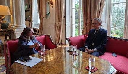 A meeting with Víctor Granero, the country manager of CaixaBank in the United Kingdom