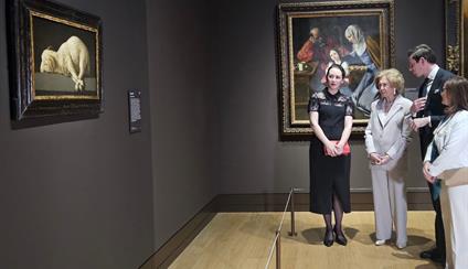 HM Queen Sofía attended the opening of the Zurbarán exhibition at the National Gallery in Londo