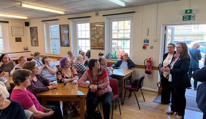 The Ambassador of Spain visited the Miguel de Cervantes Senior Citizens