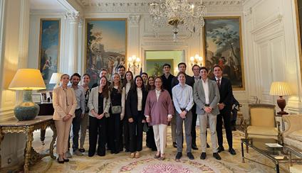 The Embassy welcomed the Association of Spanish Students from the London Business School