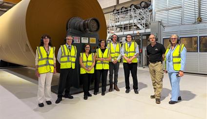 The Ambassador of Spain visits the SAICA plant in Partington (Manchester)
