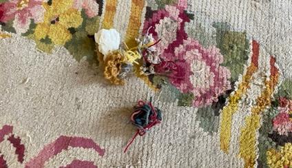 Restoration of century-old rugs at the Embassy