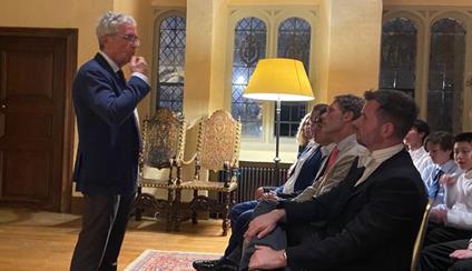 The Ambassador gives a talk at Eton College