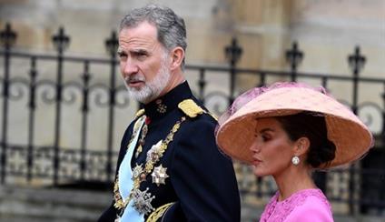 The King and Queen of Spain attend the Coronation of King Charles III