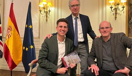 Jesús Sanjurjo presents his book “In the Blood of Our Brothers” at the Embassy