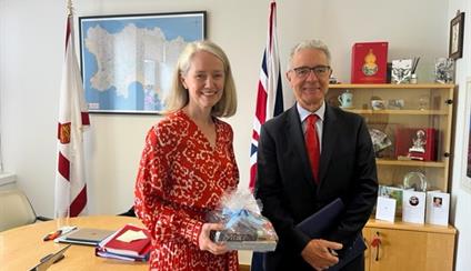 The Ambassador visits the Channel Islands
