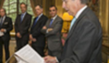 Ceremonia de entrega de la Encomienda de Mérito Agrícola a los Dres. Vallat y Angot