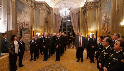 Acto de condecoración a los Servicios franceses de Seguridad, Información y de Inteligencia