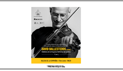 La Iglesia de la Compañía de Jesús acoge un concierto del violinista español David Ballesteros