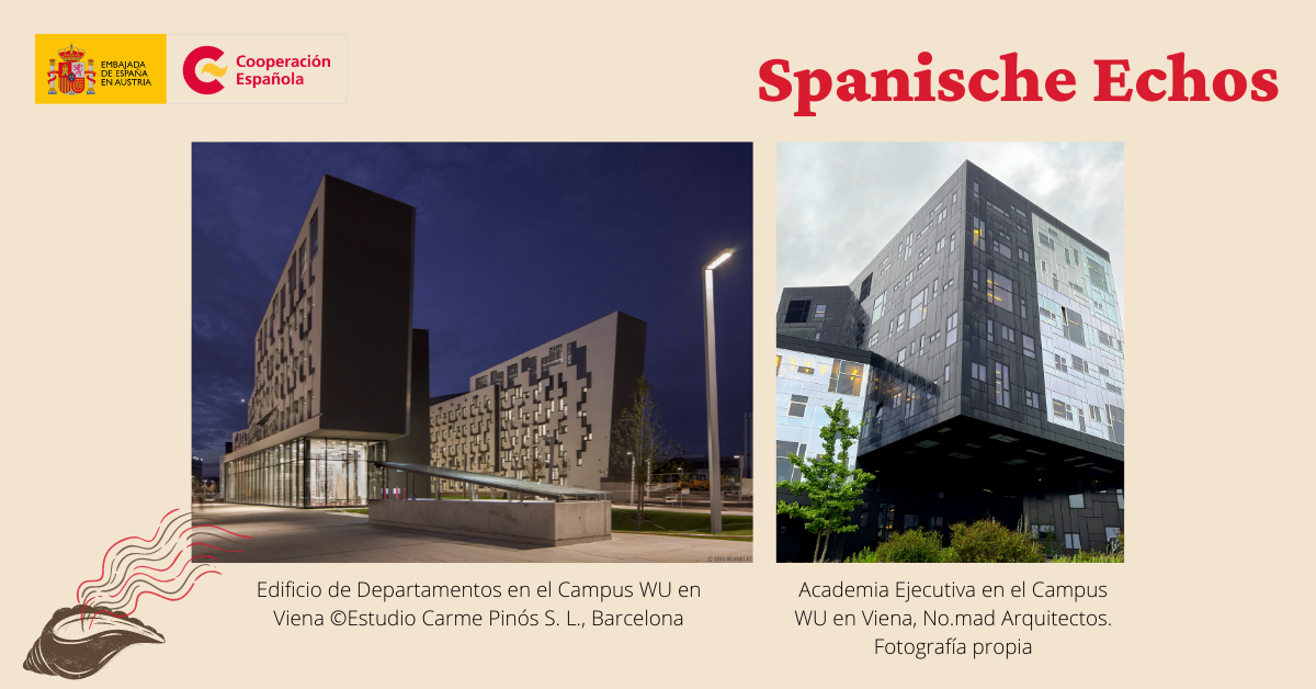 Carme Pinós y Eduardo Arroyo en la WU