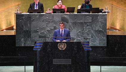 At the Summit of the Future, Pedro Sánchez stresses the need to promote a more effective, inclusive and fairer multilateral system