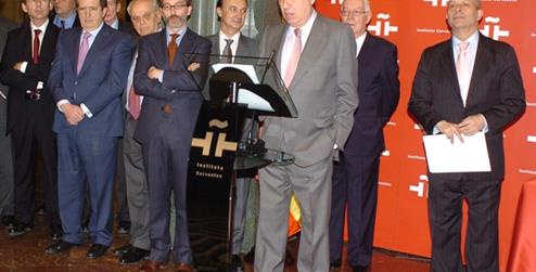 01/02/2012. El ministro García-Margallo en la toma de posesión del director del Instituto Cervantes. Foto Maec