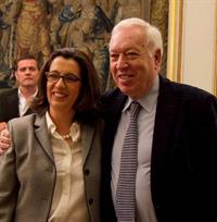 28/03/2012. El ministro García-Margallo junto a la subsecretaria de Relaciones Exteriores de México, Lourdes Aranda.Foto Maec