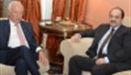 El ministro de Asuntos Exteriores junto a su homólogo qatarí. Foto MAEC