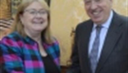 El ministro recibe a la directora del Gabinete de Ban Ki-moon