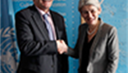 Reunión del ministro con la directora general de la UNESCO