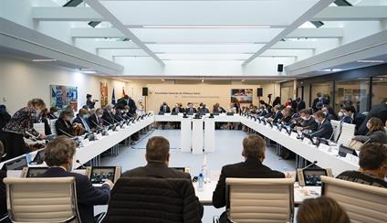 Celebración de la 3ª Asamblea General de la Alianza Sahel en la sede del Ministerio de Asuntos Exteriores, Unión Europea y Cooperación