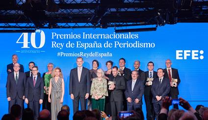 Felipe VI presents the King of Spain International Journalism Awards
