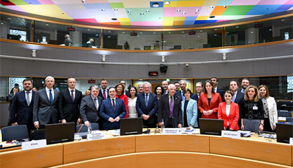 José Manuel Albares participates in the Foreign Affairs Council