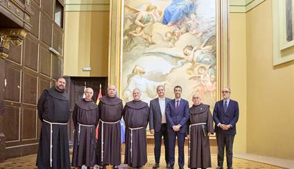 Inauguration of the exhibition of the Custody of the Holy Land in the Basilica of St. Francis the Great