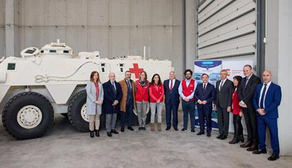 Spain has donated two armoured medical vehicles to Ukraine for the evacuation of patients