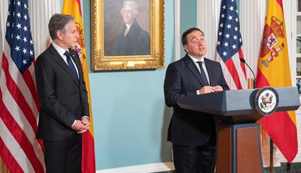 The Minister for Foreign Affairs, European Union and Cooperation met today in Washington with the Secretary of State Antony Blinken