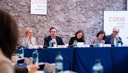 Albares takes part in “Women, Peace and Democracy” dialogue at CIDOB on the occasion of 8M