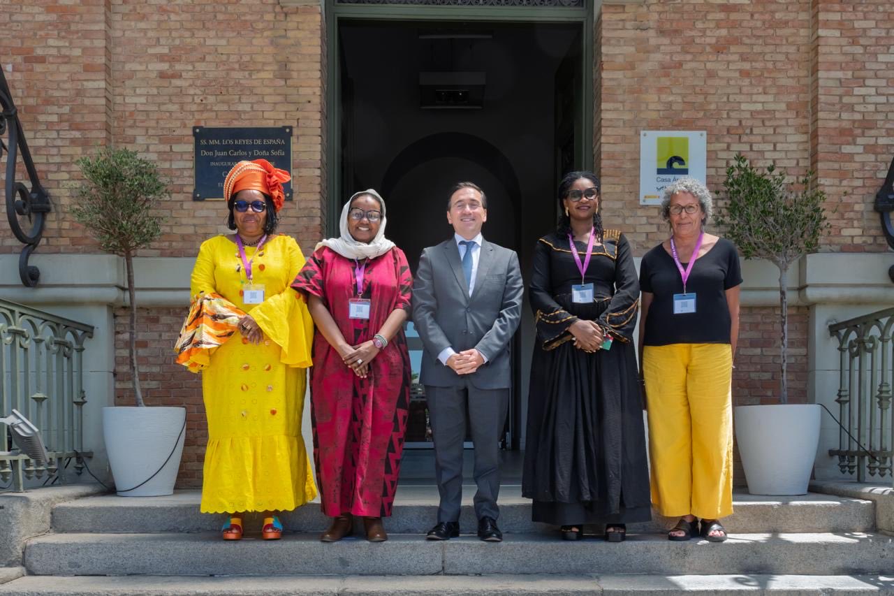 3 de junio de 2026. Taller “La mujer africana en los procesos de paz”, inaugurado por el Ministro de Asuntos Exteriores, Unión Europea y Cooperación, D. José Manuel Albares Bueno, y realizado en el marco de la V Conferencia de Política Exterior Feminista.